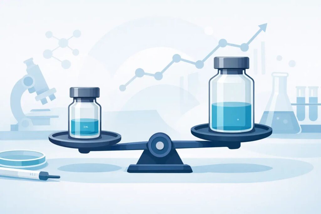 3 ml vs 10 ml Vials for Research Orders