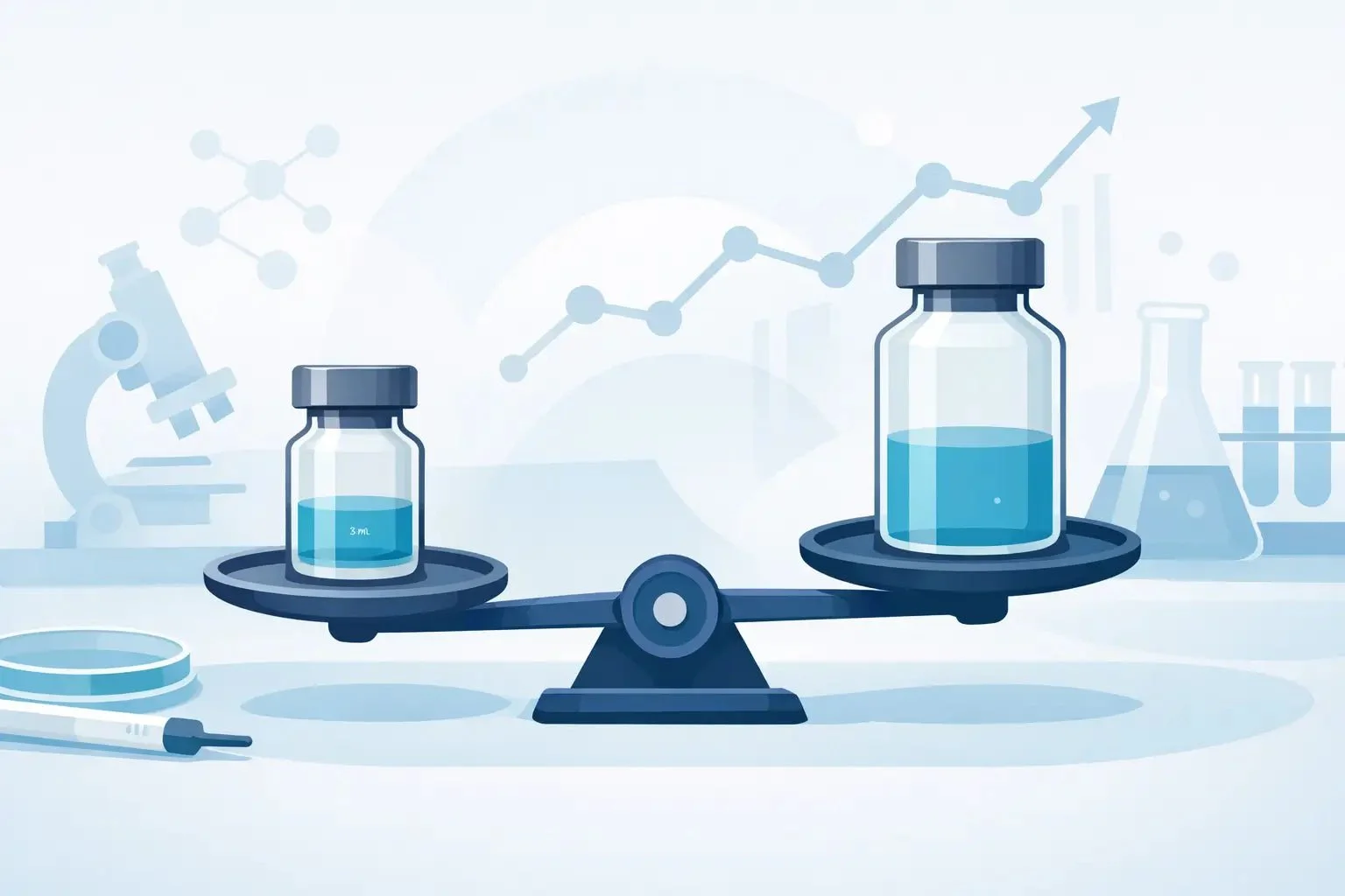 3 ml vs 10 ml Vials for Research Orders - BACWATERMAX-VITAMIN GUYS