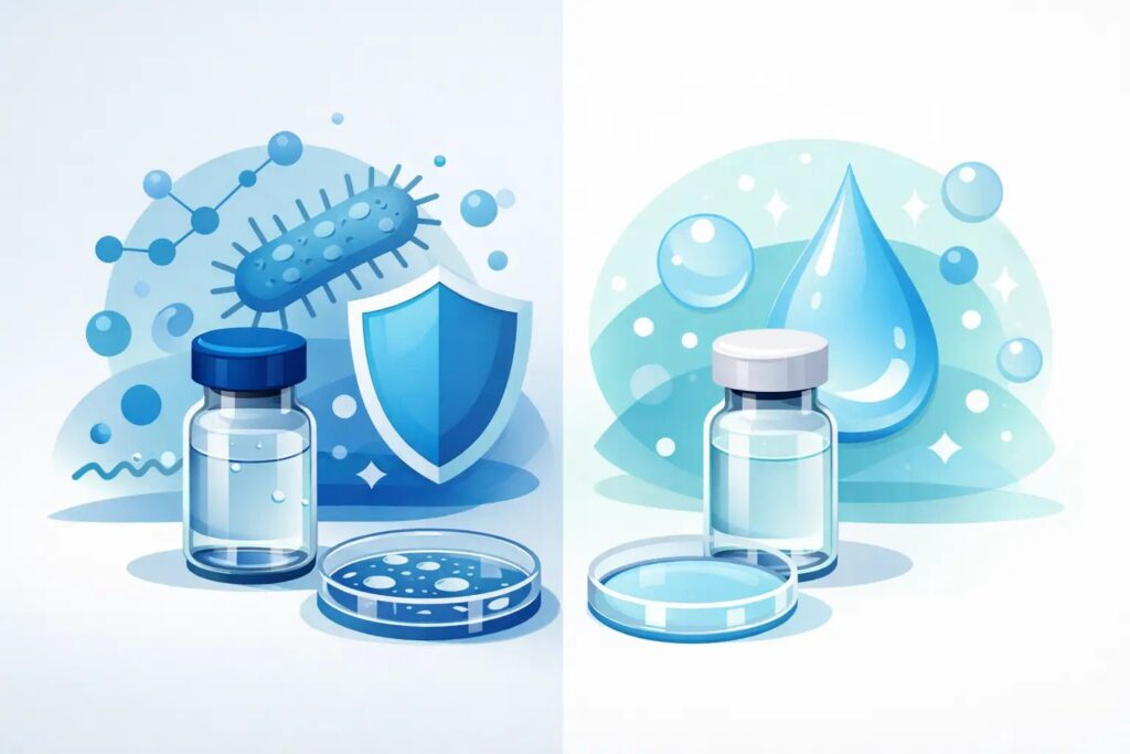 Bacteriostatic Water vs Sterile Water