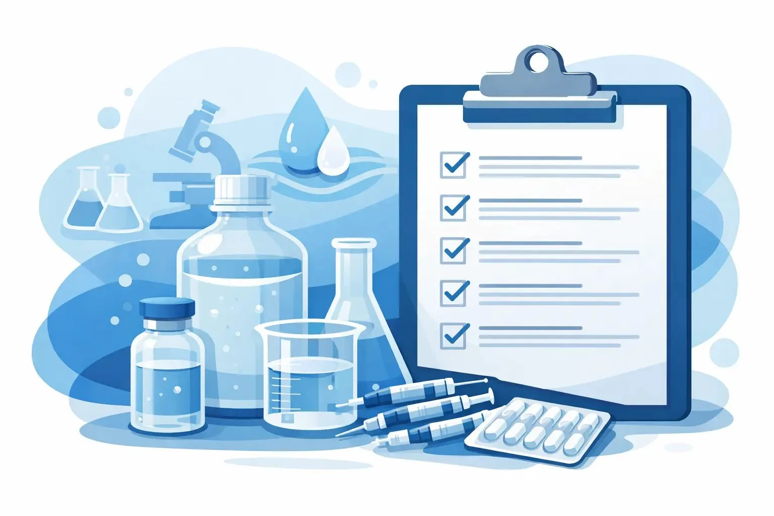Bulk Research Supply Checklist for Sterile Water - BACWATERMAX-VITAMIN GUYS