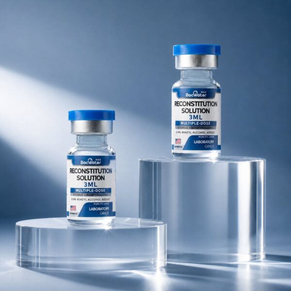High-Purity Bacteriostatic Water 3ml 2-Pack โ Research Grade - BacWaterMax