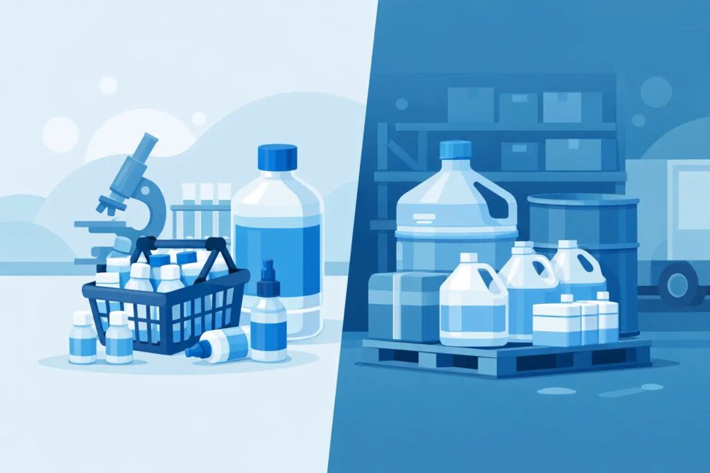 Retail vs Wholesale Sterile Water for Labs