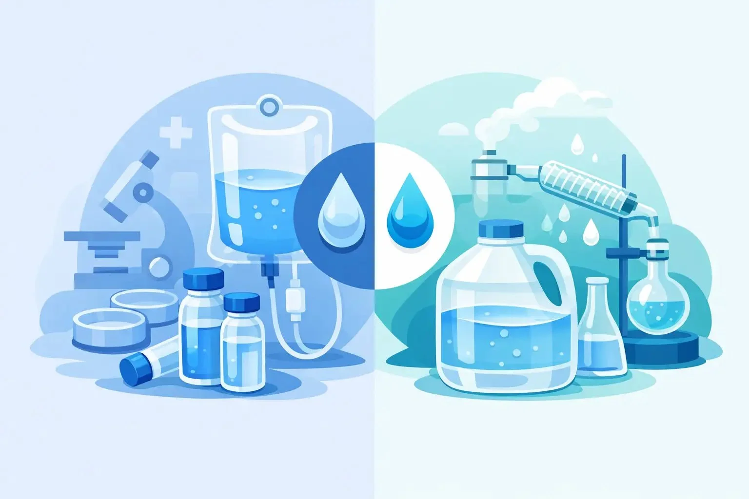 Sterile Water vs Distilled Water Compared - BACWATERMAX-VITAMIN GUYS